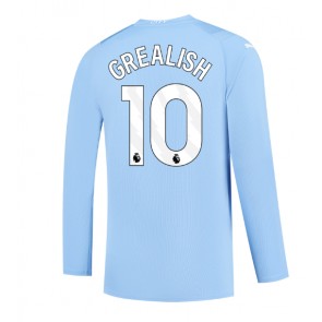 Manchester City Jack Grealish #10 Hjemmebanetrøje 2023-24 Lange ærmer